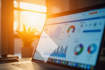 Social media dashboard displaying automated reports and key metrics, showcasing the efficiency of SMM panel reporting.