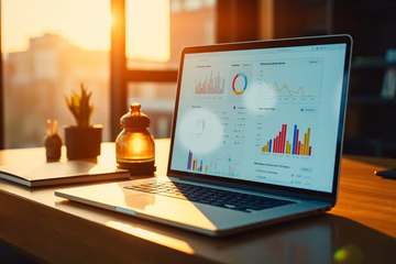 Social media dashboard displaying automated reports and key metrics, showcasing the efficiency of SMM panel reporting.
