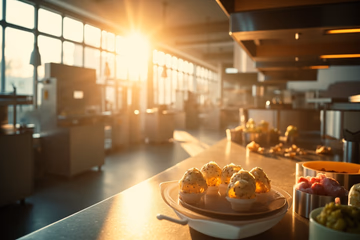 A modern food laboratory showcasing analytical solutions for quality control and food safety.