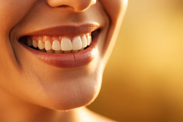 A bright, healthy smile representing the benefits of dental protection and effective marketing.