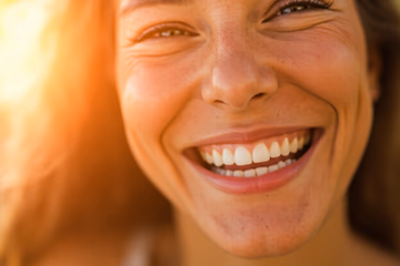 A bright, healthy smile representing effective dental marketing strategies.