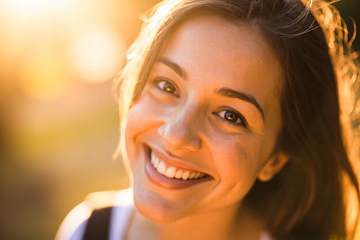 A bright, healthy smile representing successful dental marketing and patient attraction.