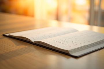 A dental appointment book filled with appointments, symbolizing successful dental marketing during dental breaks.