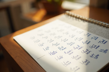 A dentist's appointment calendar is full, symbolizing successful dental marketing during traditionally slow periods.