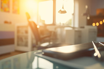 Bright and modern dental office showcasing a welcoming environment for patients.