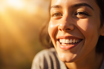 A bright, healthy smile representing effective dental marketing strategies.