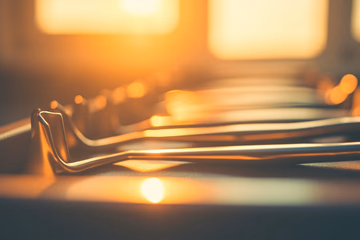 Photorealistic image of dental tools, symbolizing clarity and precision in dental marketing strategies.