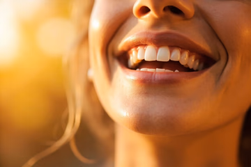 A bright, healthy smile representing patient satisfaction achieved through effective dental marketing strategies.