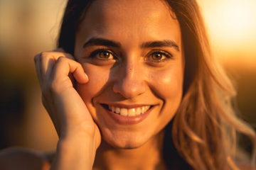 A bright, confident smile representing the positive outcomes of effective dental marketing.