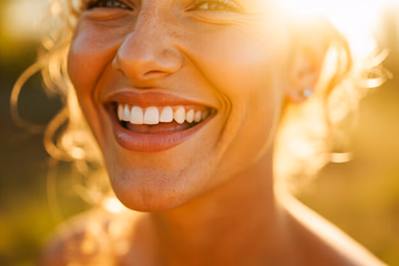 A bright, healthy smile representing the success of dental marketing and patient trust.