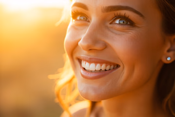 A bright, healthy smile symbolizes the success of dental marketing strategies, highlighting patient satisfaction and practice growth.