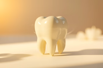 A healthy tooth protected by a shield, symbolizing dental preservation through targeted marketing strategies.