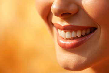 A bright, healthy smile representing effective dental upkeep and marketing.