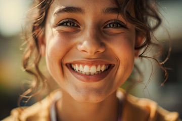 A bright, healthy smile representing effective dental marketing.