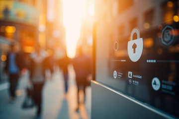 Secure payment gateway protected by AI, illustrating Corgi Labs' fraud prevention technology.