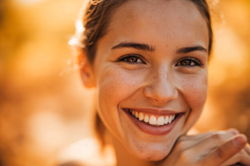 A bright, healthy smile representing successful dental marketing strategies.