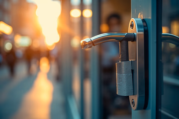 Digital lock securing e-commerce shopping carts, symbolizing fraud protection.