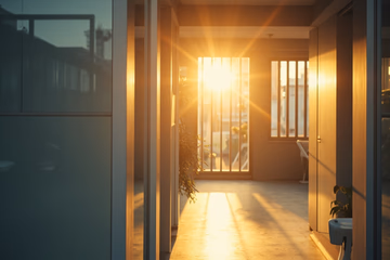 Modern dental clinic entrance in Hanoi, representing dental marketing services.