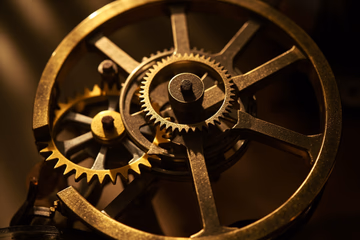 Complex clockwork mechanism symbolizing a Tax Compliance Management System, illustrating accuracy and efficiency.