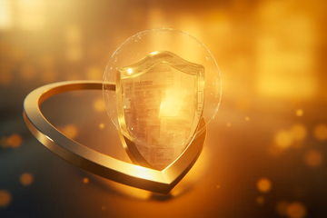 Digital shield protecting white papers from cyber fraud, symbolizing fraud prevention strategies.