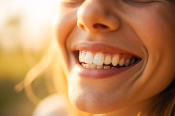 A bright, healthy smile representing effective dental social media marketing in Vietnam.