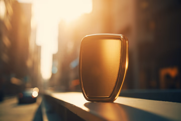 AI-powered shield protecting online transactions from fraud, symbolizing Corgi Labs' fraud prevention support.