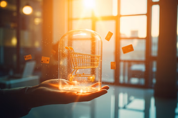 Digital shield protecting online transactions, symbolizing fraud anomaly detection by Corgi Labs.